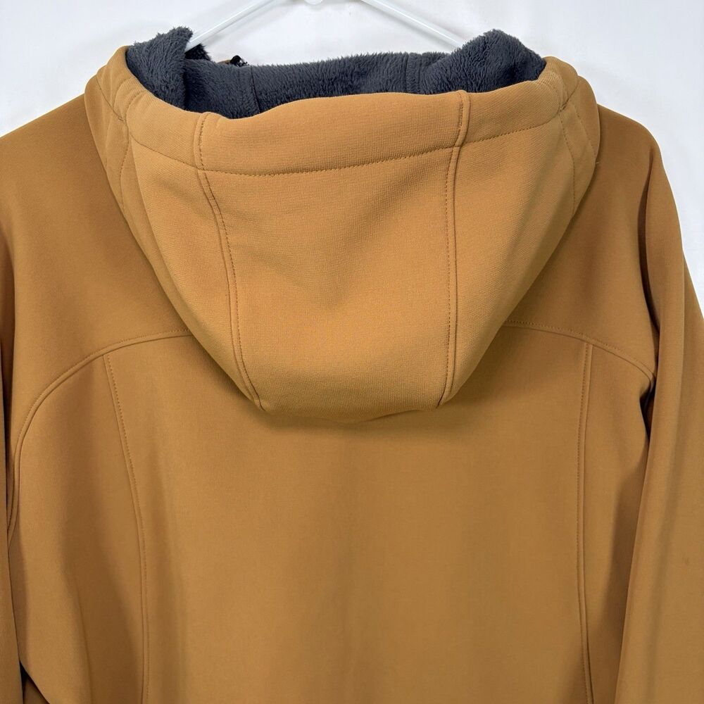 Eastern Mountain Sports Full Zip Fleece Lined Hooded Jacket Mens Large Brown - Picture 13 of 15